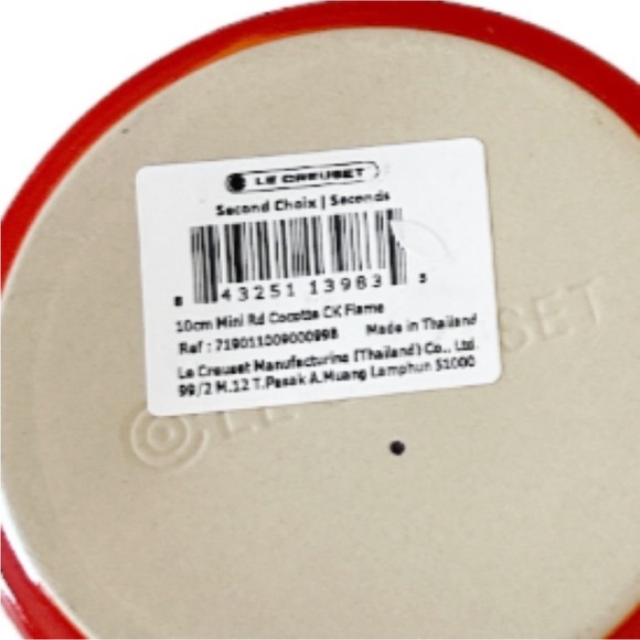 NEW Le Creuset FLAME Mini Cocotte Set/2 π₯π₯π₯ - Picture 7 of 7